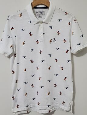 Original Penguin Organic Cotton Golf Polo Shirt Medium